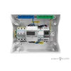 Surface-mounted, hermetic IP65 distribution board for protecting heat pumps with an electricity meter