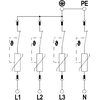 Surge arrester obo bettermann ac v20-4-280 type 2 (c), 4p tn-s