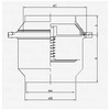 Svařovaný zpětný ventil / nerezová ocel 304 / svar Dn50 / svar / mlékárna / Dn 15-100