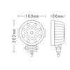 Światło robocze LED TruckLED, 33W, 190 mm, 12V/24V, Homologacja R10