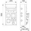 switchgear MAX BOX-11S 1x63/5, 1x16/5, wył.0/1 IP65 -B.MAX-11S-6