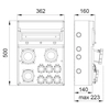 switchgear MAX BOX-16S 4x16/5, 2X250V IP65 -B.MAX-16S-5