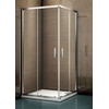 Szett négyzet alakú zuhanykabin Riho Hamar 2,0 80 cm + Vogi Duo lefolyó 60 cm, szatén