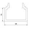 T-LED Diffuser N8H high opal Επιλογή παραλλαγής: Plug-in opal 2m