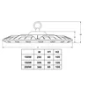 T-LED LED industriljus EH2-UFO200W Variant: Dagvit