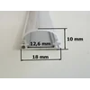T-LED LED-profiili TUBE seinäasennus Vaihtoehto: Profiili ilman kantta 1m