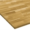 Table top, oak wood, square, 23mm, 80x80cm