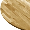 Table top, solid oak wood, round, 23mm, 400mm