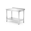 Table traiteur inox avec étagère 600x600x850 Hendi 817223