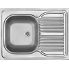 Tango kitchen sink decor 1-komorowy with drainer 800x600x150, 2" + accessories