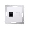 Telephone socket RJ12 single, white Simon54