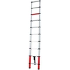 Telescopic ladder 1x10, 2.91 m, red