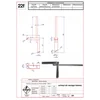 Tension holder for mounting angular lightning protection holder, galvanized steel