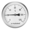 THERMOMÈTRE AXIAL POUR C.H.BIMÉTALLIQUE 120C 100mm