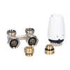 Thermostatic set with DX head M30x1,5 , angular Vekotrim valve G3/4-1/2