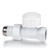 Thermostatic straight radiator valve IRIS DN15 white