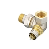 Thermostatic three-axis valve RA-N, left version, for two-pipe central heating systems