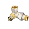 Thermostatic three-axis valve RA-N, right, for two-pipe central heating systems