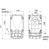 Three-phase socket applied 4 poly 63A 3P+E 6h CEE 380V IP67