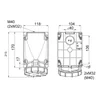 Three-phase socket applied 5 poly 63A 3P+N+E 6h CEE 380V IP67