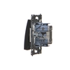 Three-position roller shutter switch 1-0-2 (module), black matt Simon54