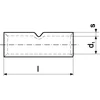 Tinned cable connector KLA 120-70/1