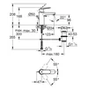 Torneira para lavatório Grohe Eurosmart Cosmopolitan com tampa