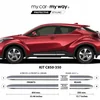 Toyota C-HR CH-R - CHROMOVÉ lišty bočních dveří