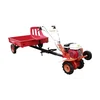 TRAILER WITH A SEAT, GARDEN DUMPER, GARDEN TROLLEY FOR A SOILER WITH A "TRIUNFO" HANDLE