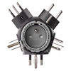 Travel adapter black (for the Czech Republic, who are going abroad)