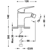 Tres Base plus Chrom-Bidetmischer 21612010