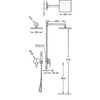 Tres Class dold duschset i krom 20518002