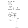 Tres Classic dold duschset stål 24218004AC