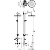 Tres Classic tuš set antikni mesing 24217602LM