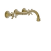 Tres Classic two-lever concealed washbasin mixer antique brass matte 24215101LM
