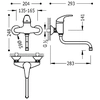 Tres Cocina kitchen faucet chrome 172317