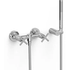Tres Montblanc two-handle wall shower faucet chrome 28316301