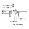 Tres Slim Exclusive baterija za umivaonik mat crna 20230012NM