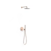 Tres Study Exclusive concealed shower set 24-K rose gold 26228004OP