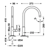 Tres Study Exclusive XXL mitigeur lavabo chrome 26290401