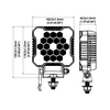 TruckLED LED darba lampa 2800lm, 12/24V - homologācija R10