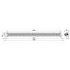 TruckLED LED work light, 240 W, 1140 mm, 12/24 V, Homologation R10