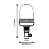 TruckLED Obrotowe światło ostrzegawcze elastyczne 268 x 126mm 55/70W - 12/24V