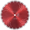 Turbo diamond cutting disc with holes, steel, 350mm