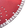 Turbo diamond cutting disc with holes, steel, 350mm