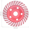 Turbo diamond grinding wheel, 125mm, plate type