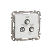 TV/SAT/SAT terminal socket (4dB), white SEDNA DESIGN