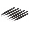 Tweezers 6CZ ESD ANTISTATIC 12-14CM STAINLESS STEEL