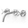 Two-handle concealed washbasin faucet Tres Montblanc 28330002