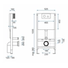 Ugradbeni WC set s tipkom Rea F Black - dodatni 5% POPUST uz kod REA5